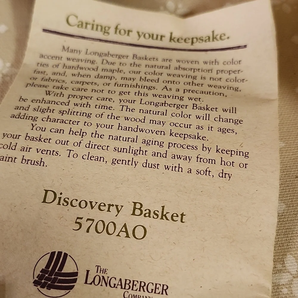Longaberger Discovery Basket with Nautical Accent